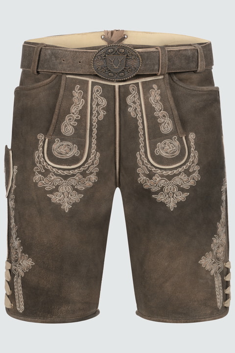 Lederhose Olias met riem