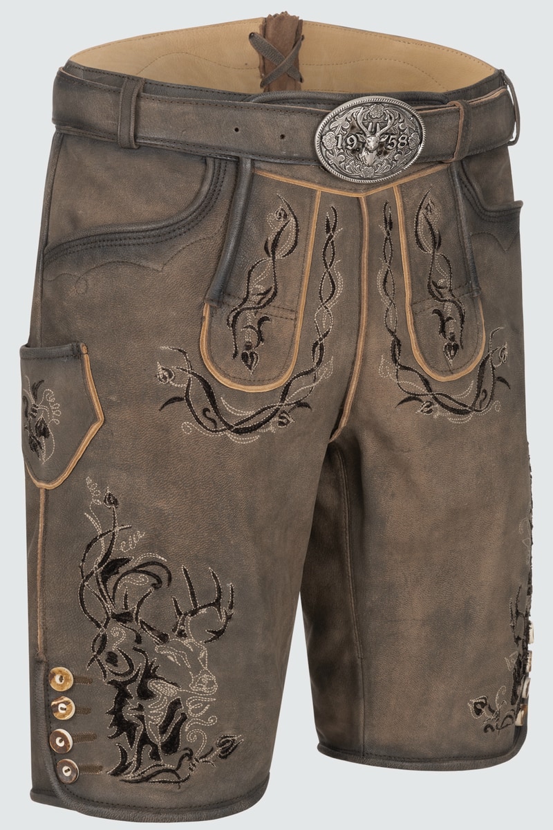 Lederhose Joscha met riem