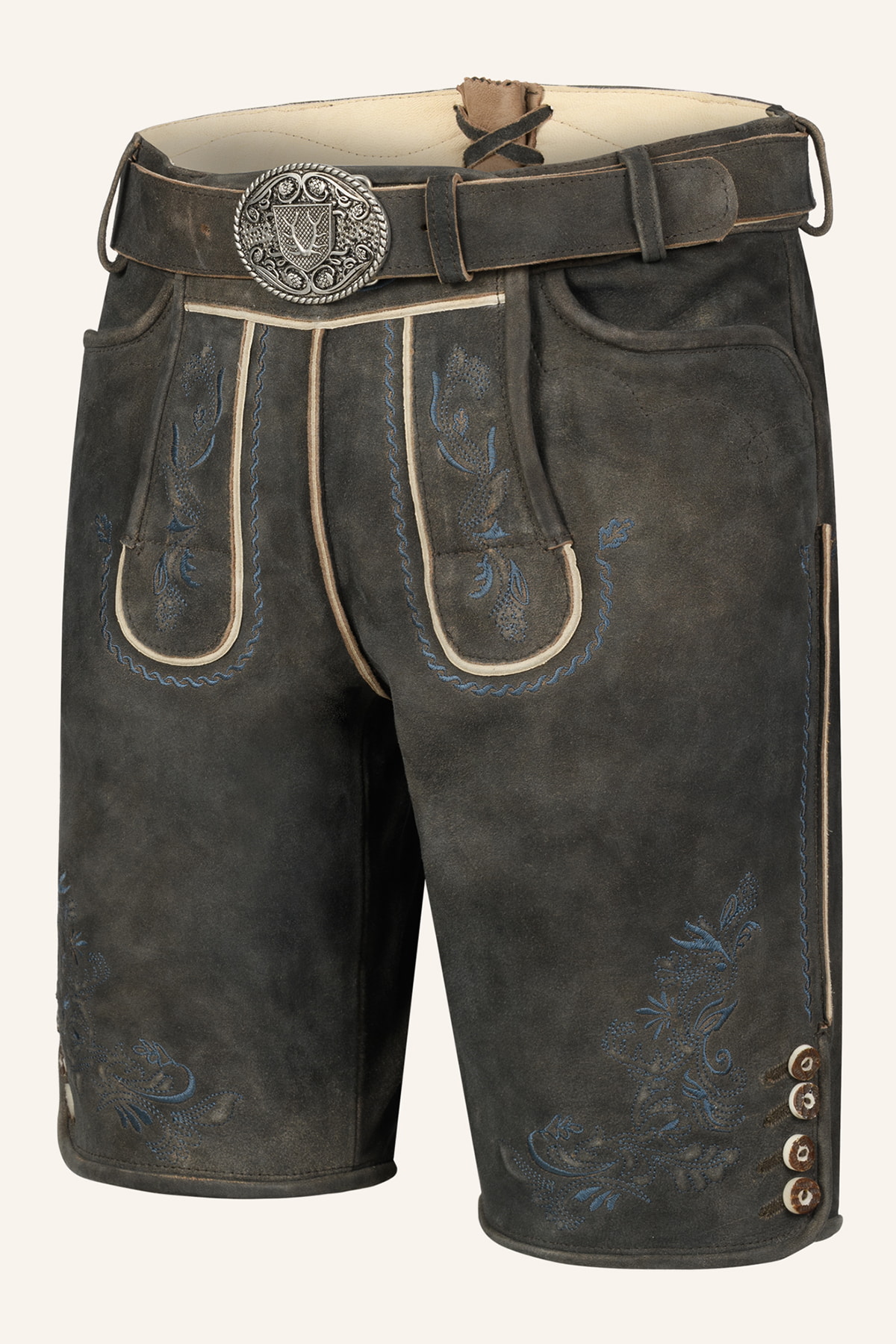 Lederhose Yanis met riem