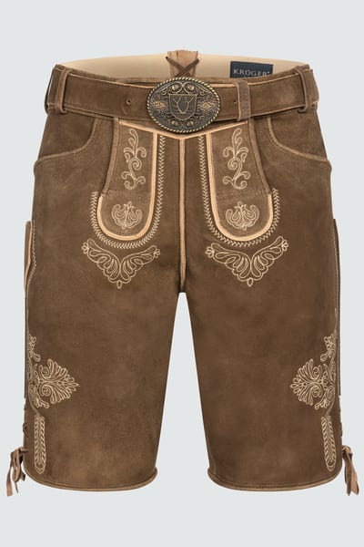 Lederhose Lean met riem