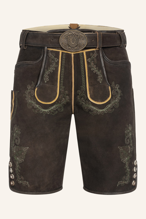 Lederhose Brandon met riem