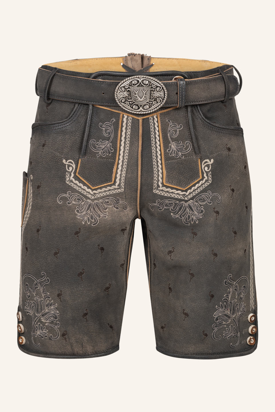 Lederhose Udo met riem