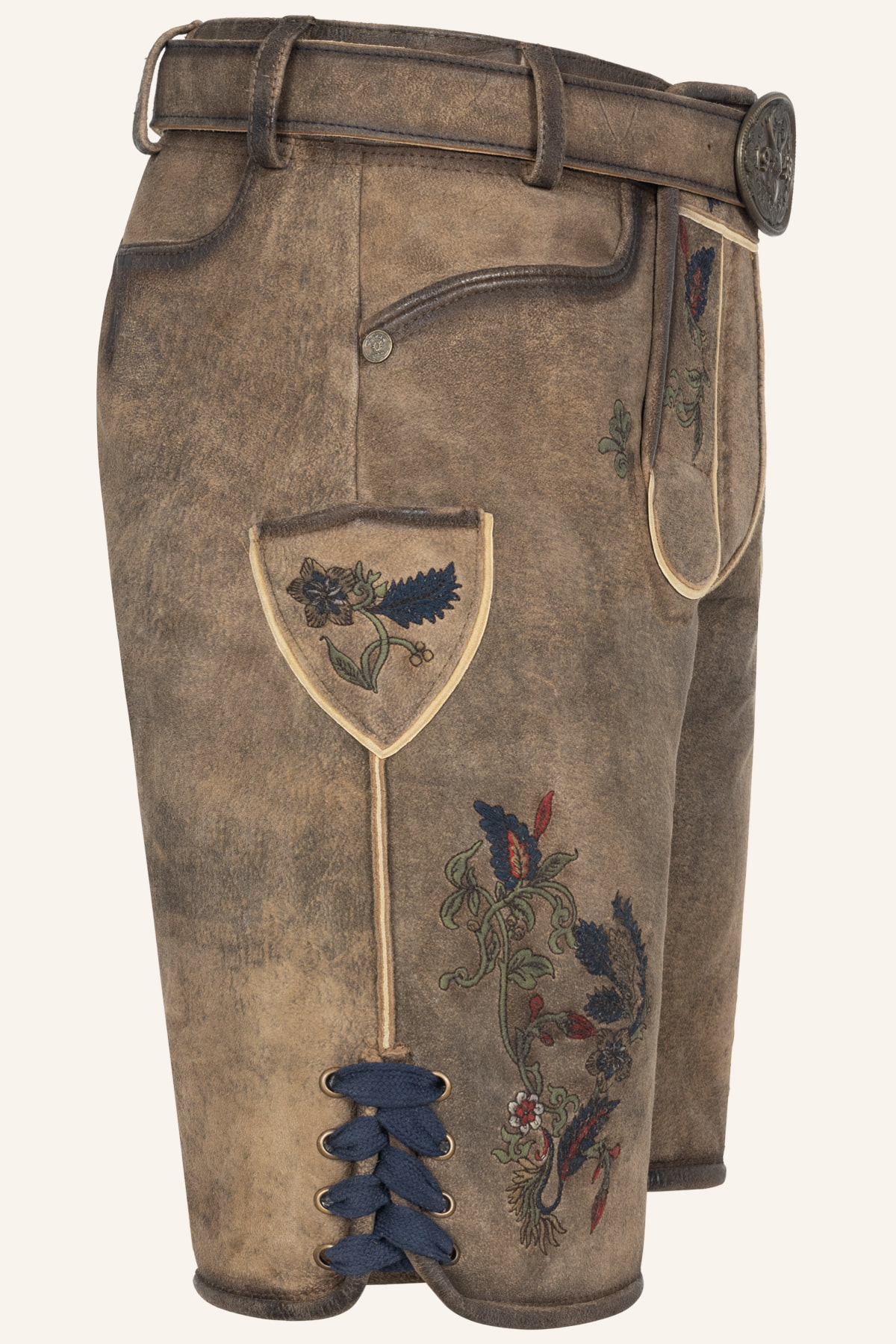 Lederhose Emil met riem