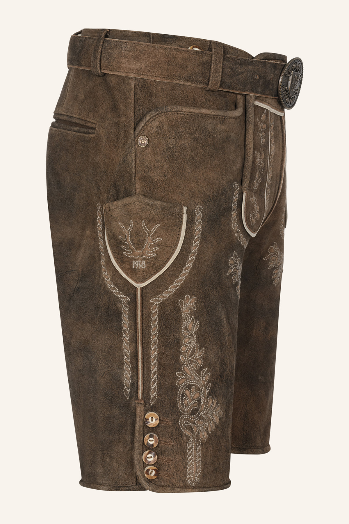 Lederhose Quan met riem