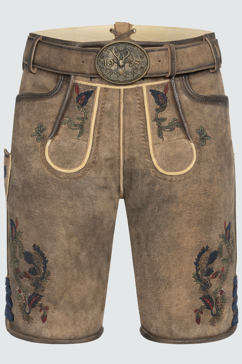 Lederhose Emil met riem