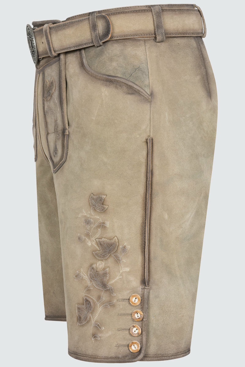 Lederhose Kai met riem
