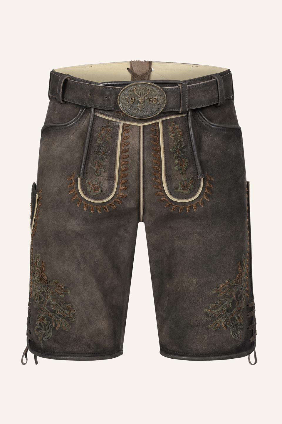 Lederhose Elliot met riem