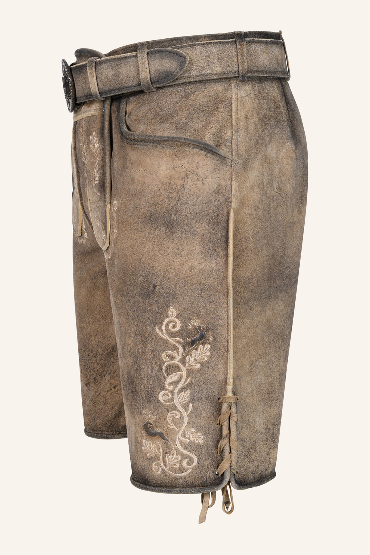 Lederhose Melo met riem