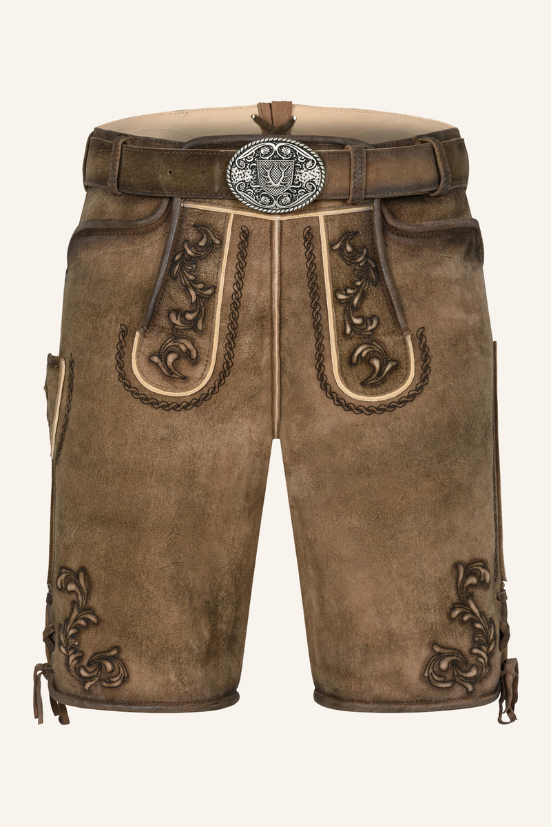 Lederhose Rodney met riem