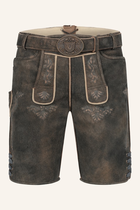 Lederhose Curtis met riem