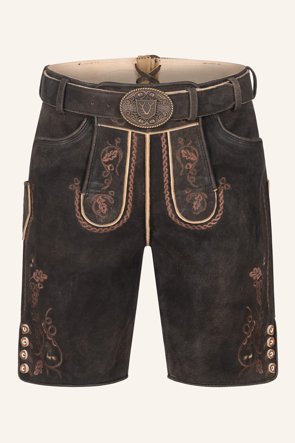 Lederhose Terence met riem
