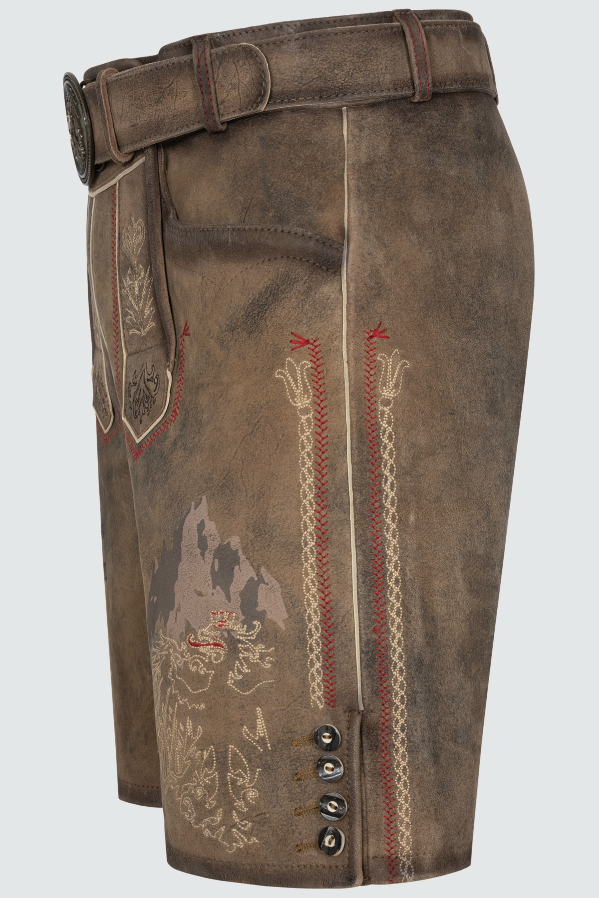 Lederhose Fankerl met riem