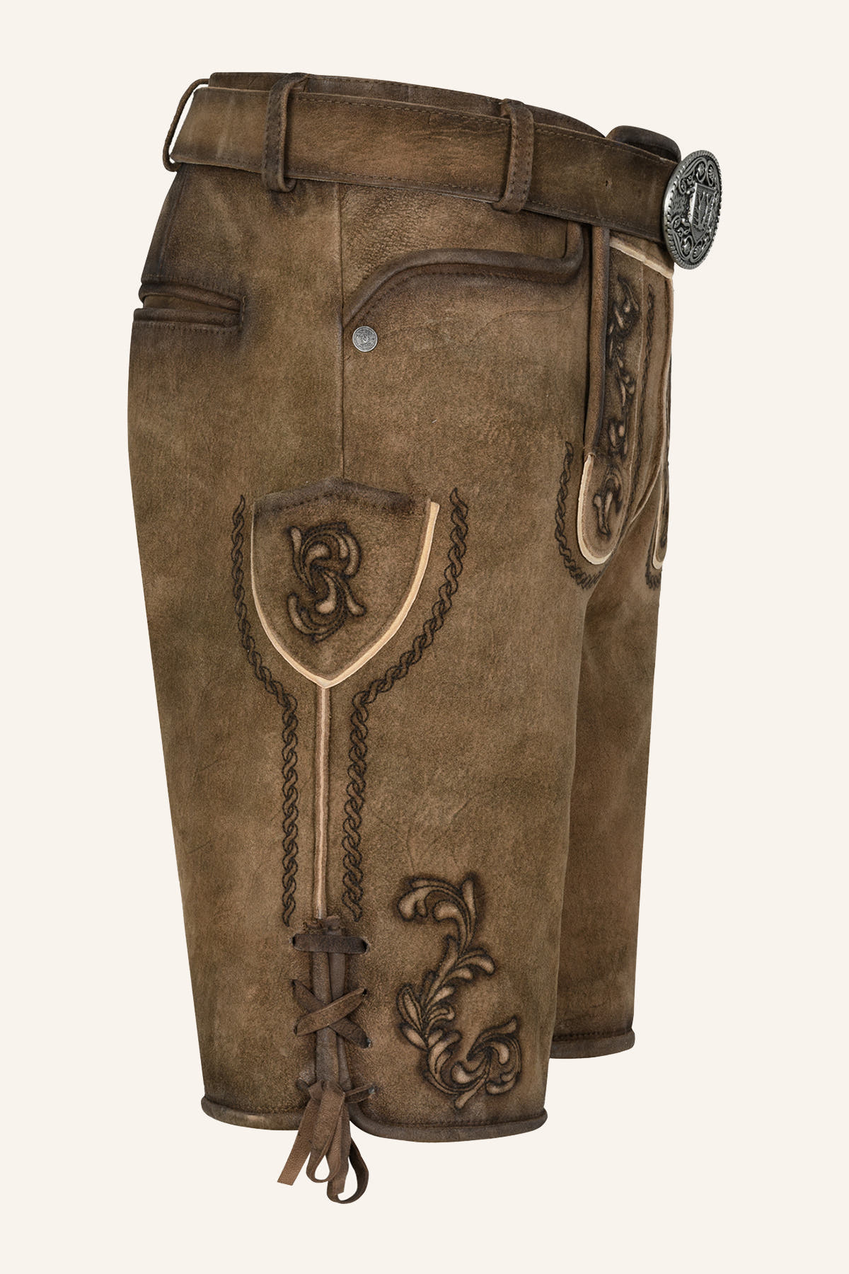 Lederhose Rodney met riem