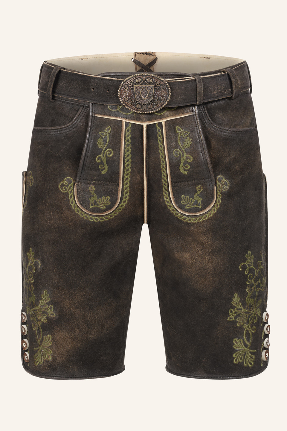 Lederhose Milian met riem