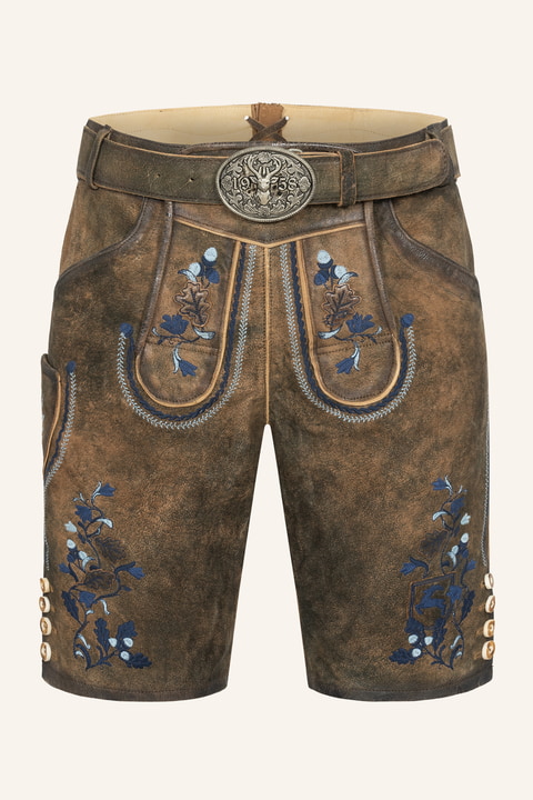 Lederhose Azzuro met riem