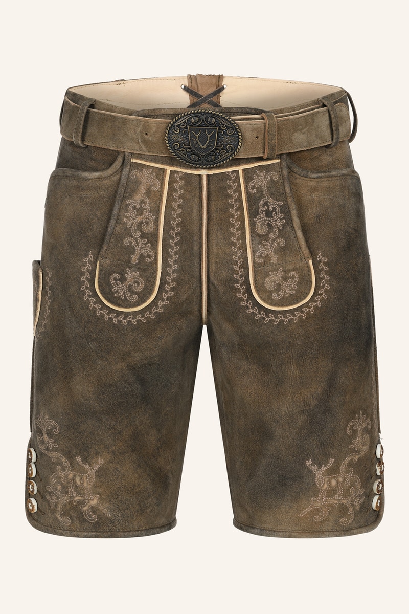 Lederhose Maylon met riem