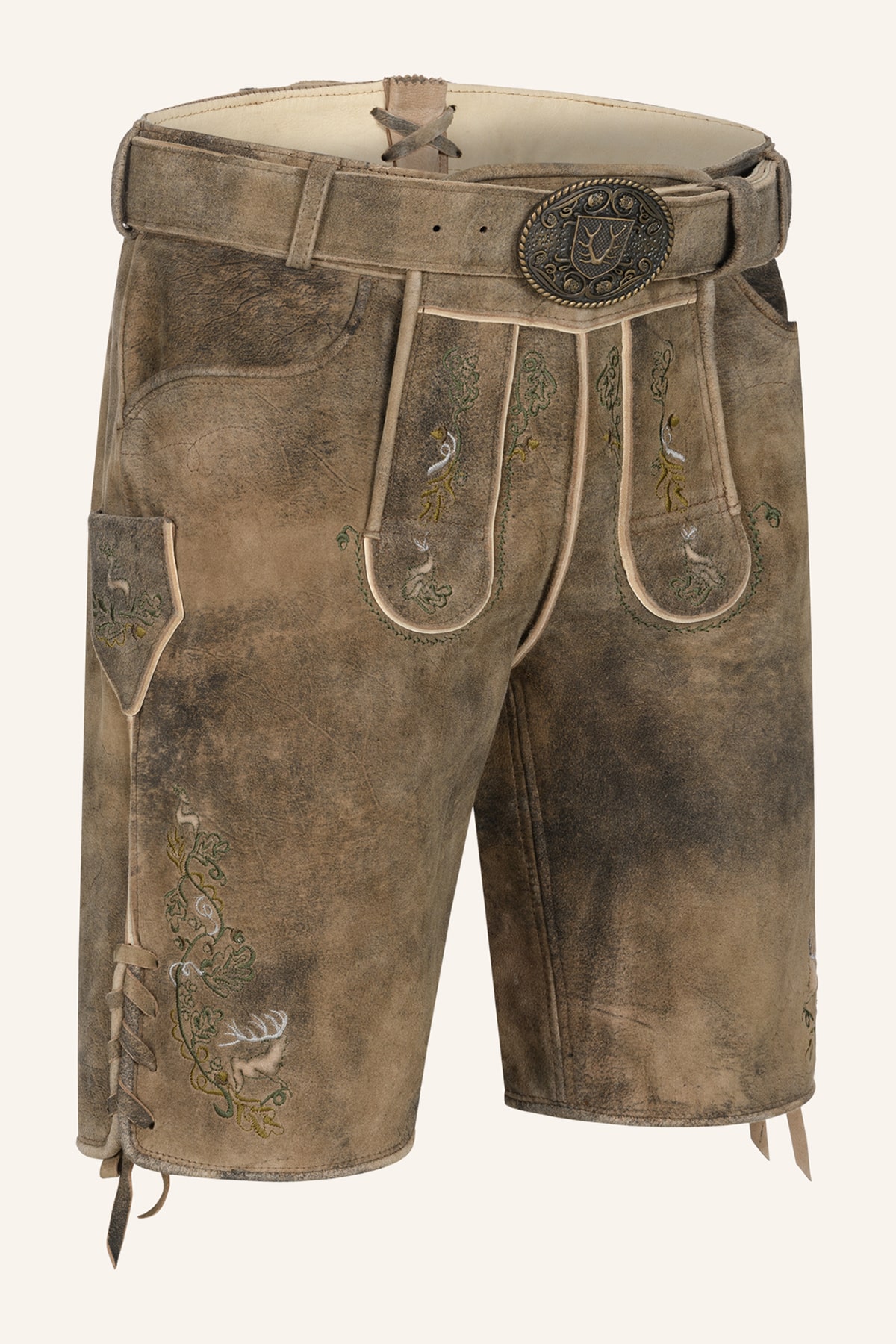Lederhose Micah met riem