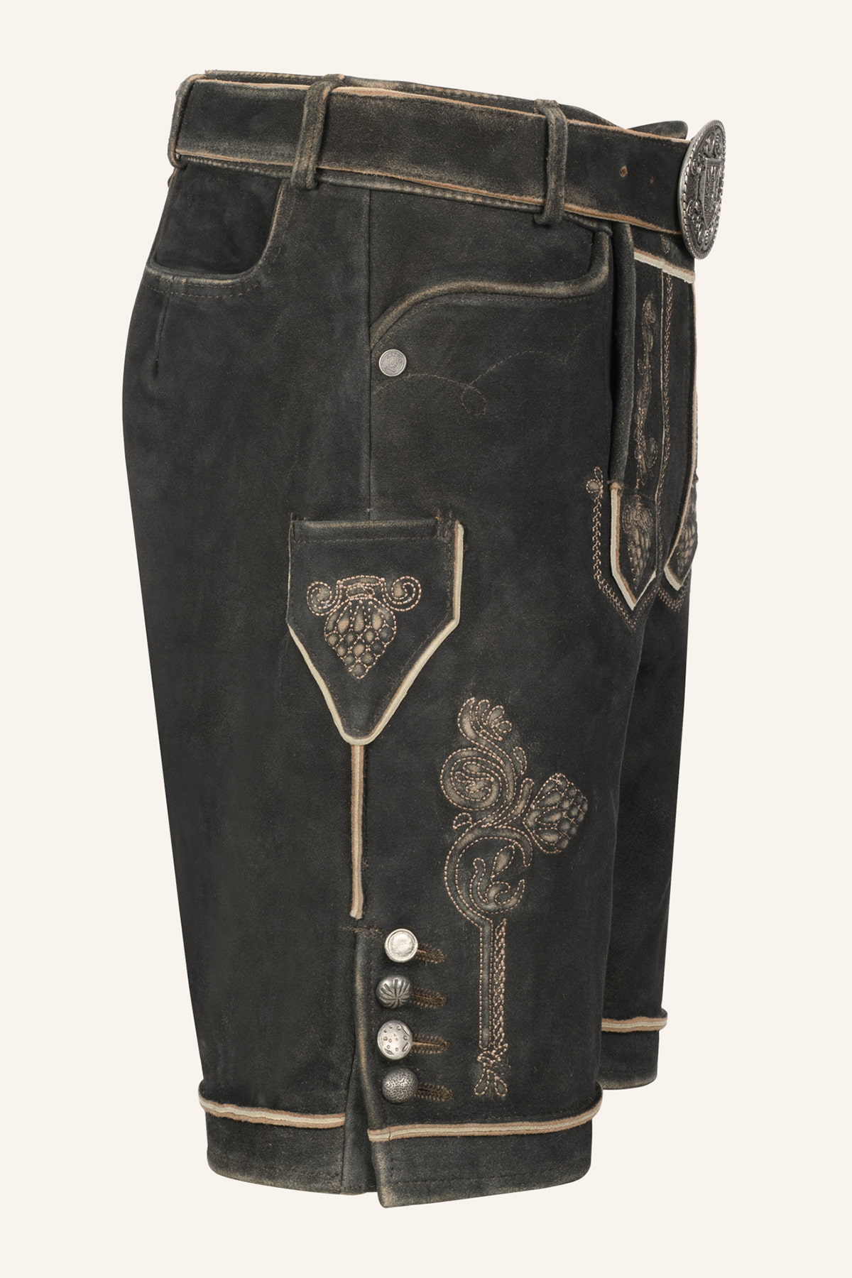 Lederhose Jakobus met riem 