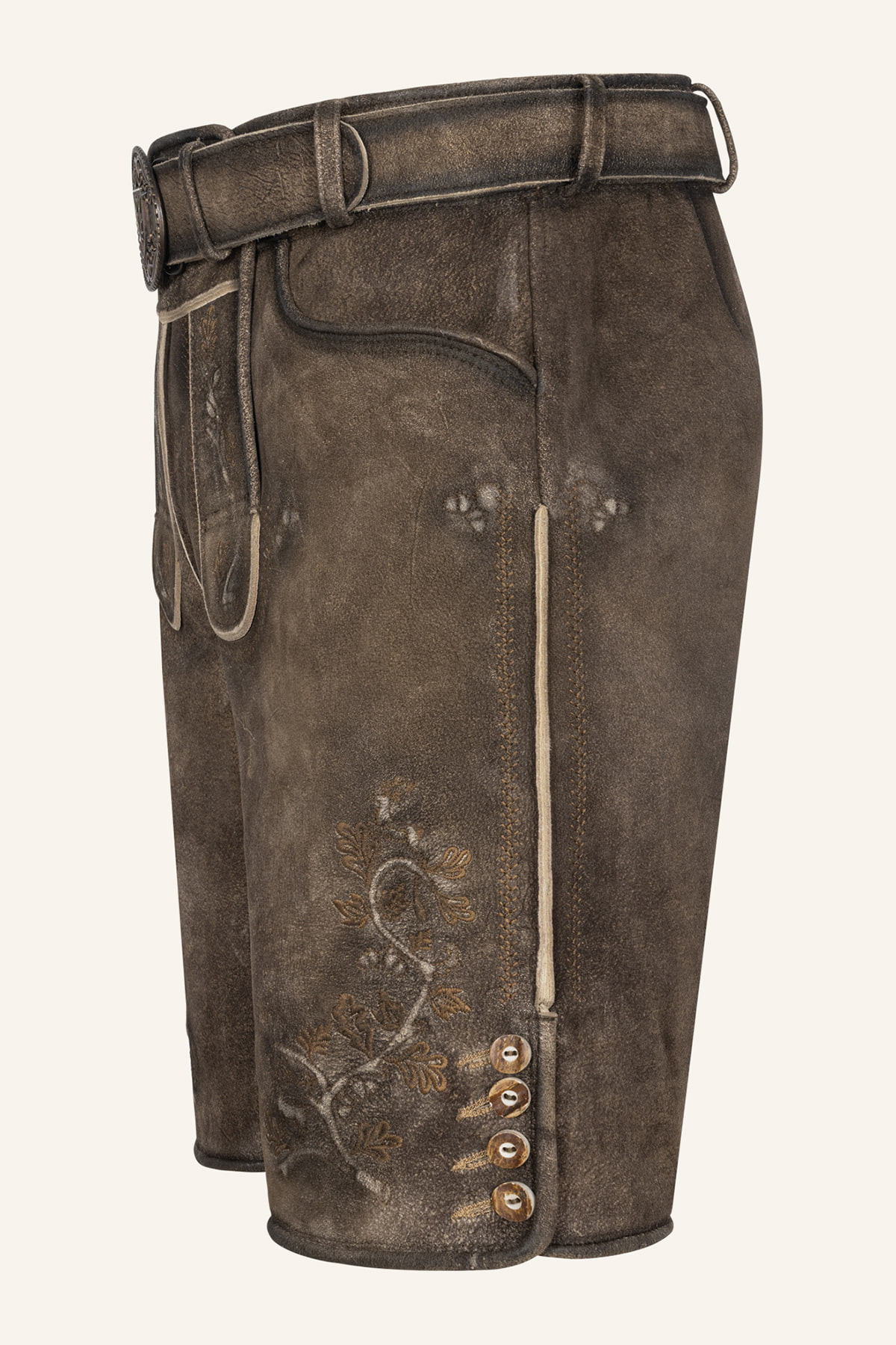 Lederhose Wanja met riem