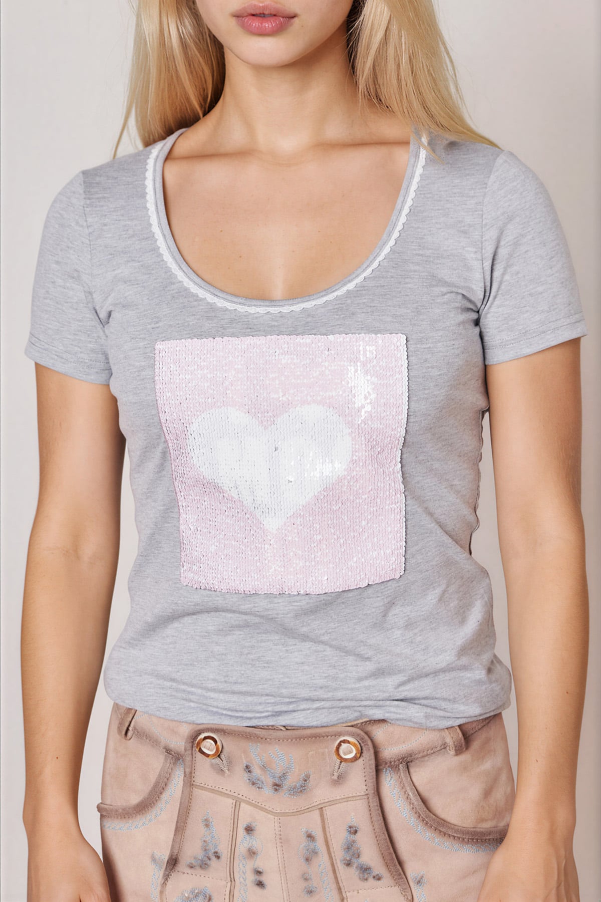 Trachten Shirt Heartbeat