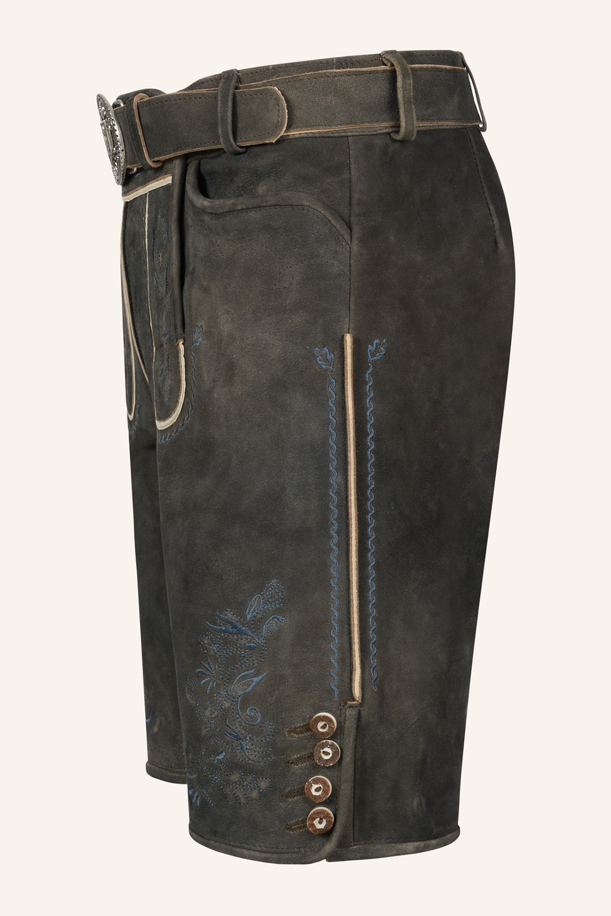Lederhose Yanis met riem