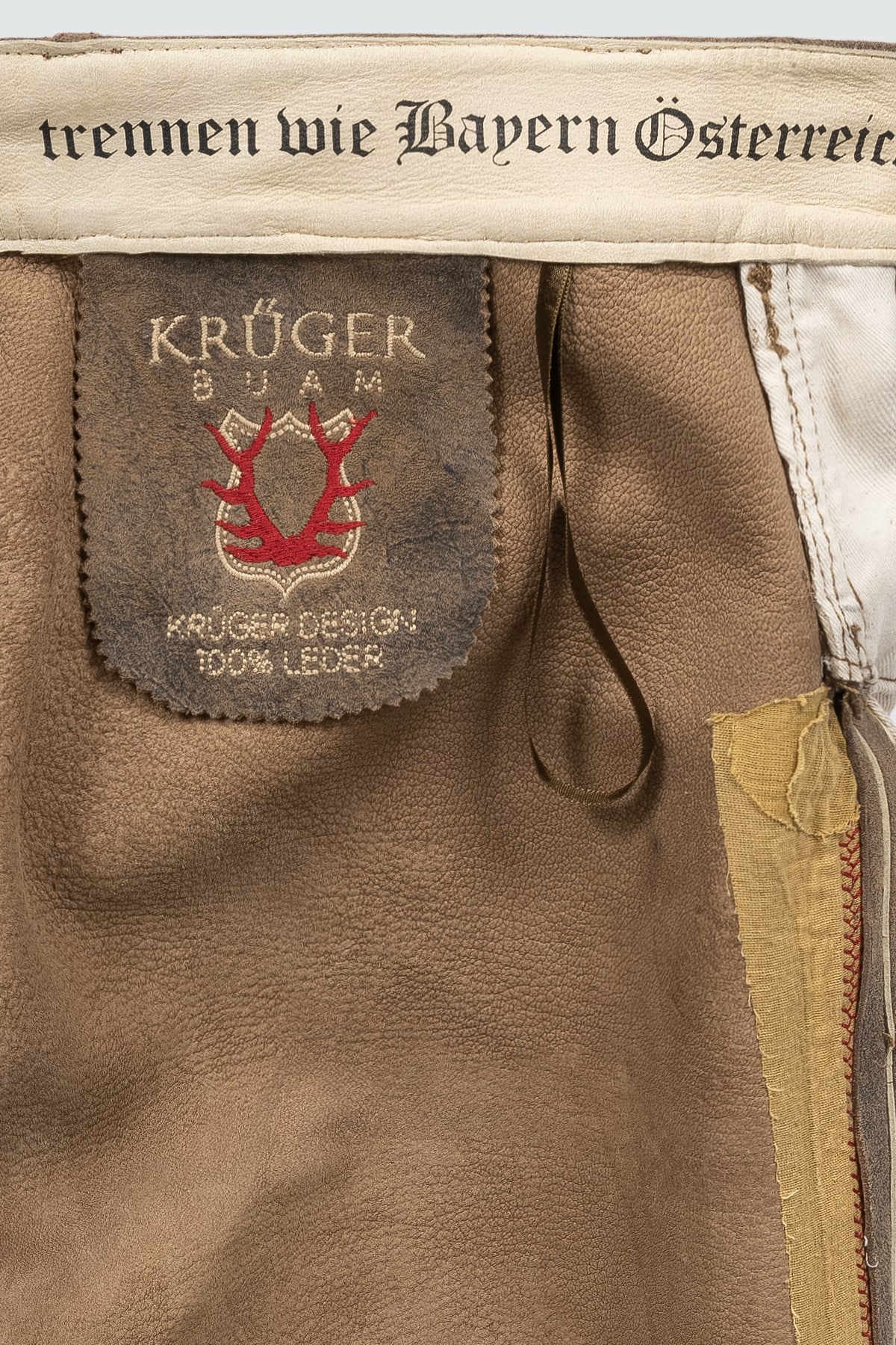 Lederhose Fankerl met riem
