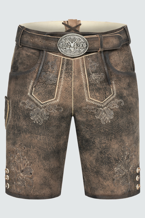 Lederhose Arijus met riem