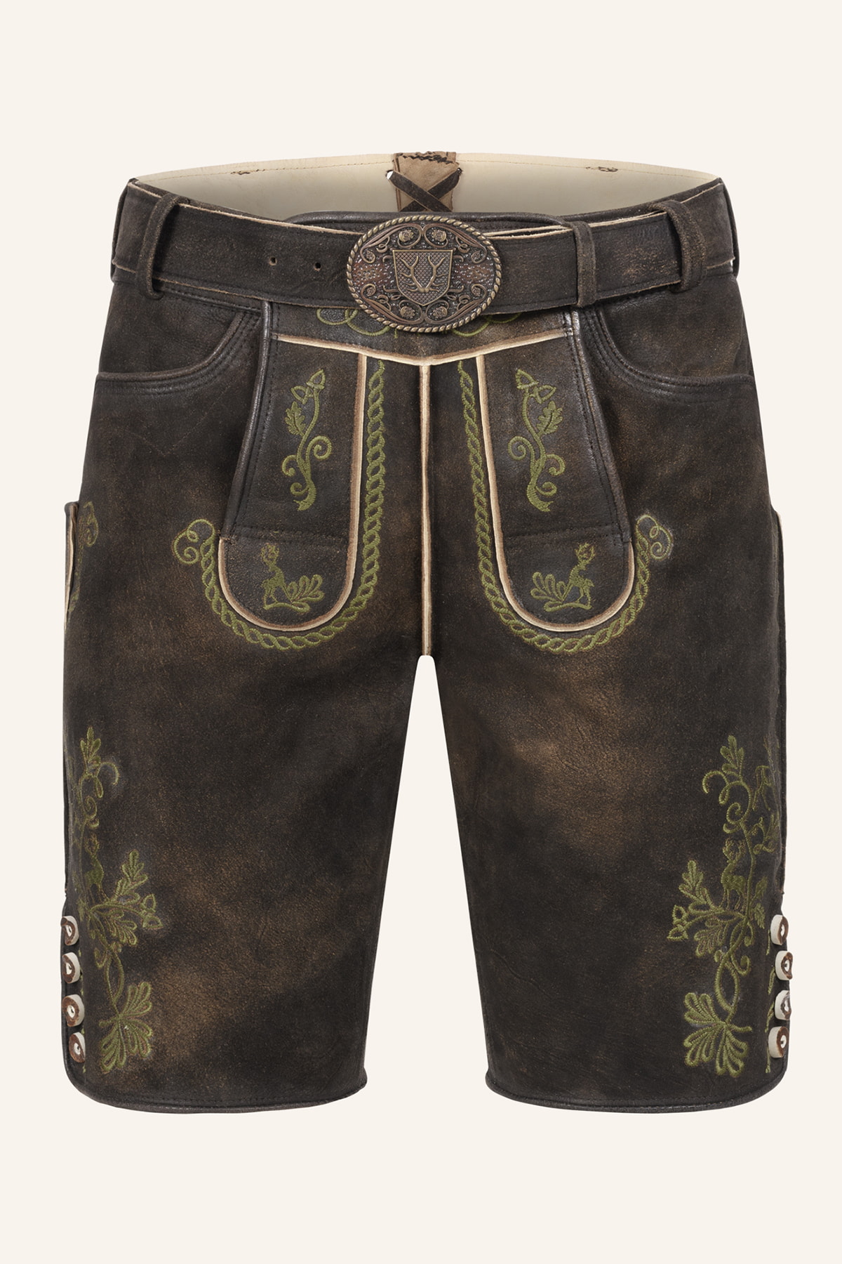 Lederhose Milian met riem