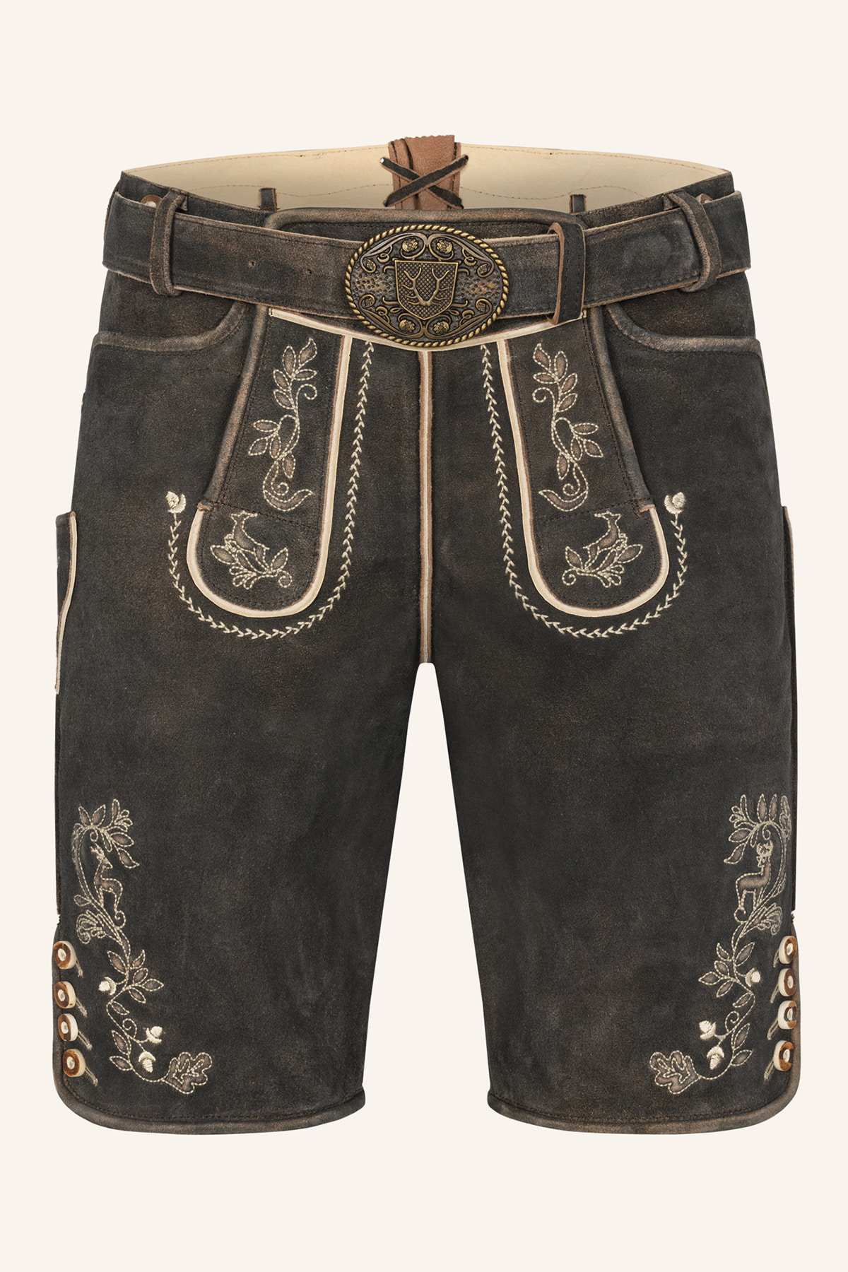 Lederhose Arendt met riem