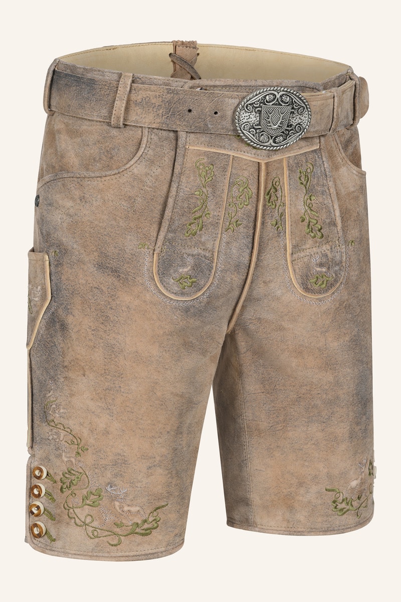 Lederhose Arthas met riem