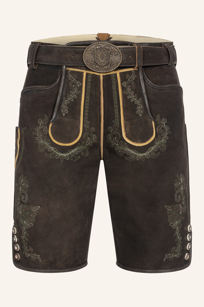 Lederhose Brandon met riem