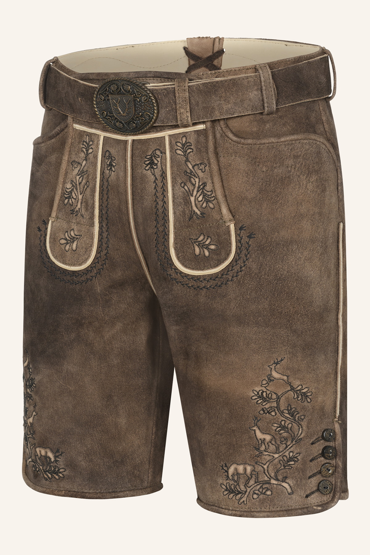 Lederhose Mischa met riem
