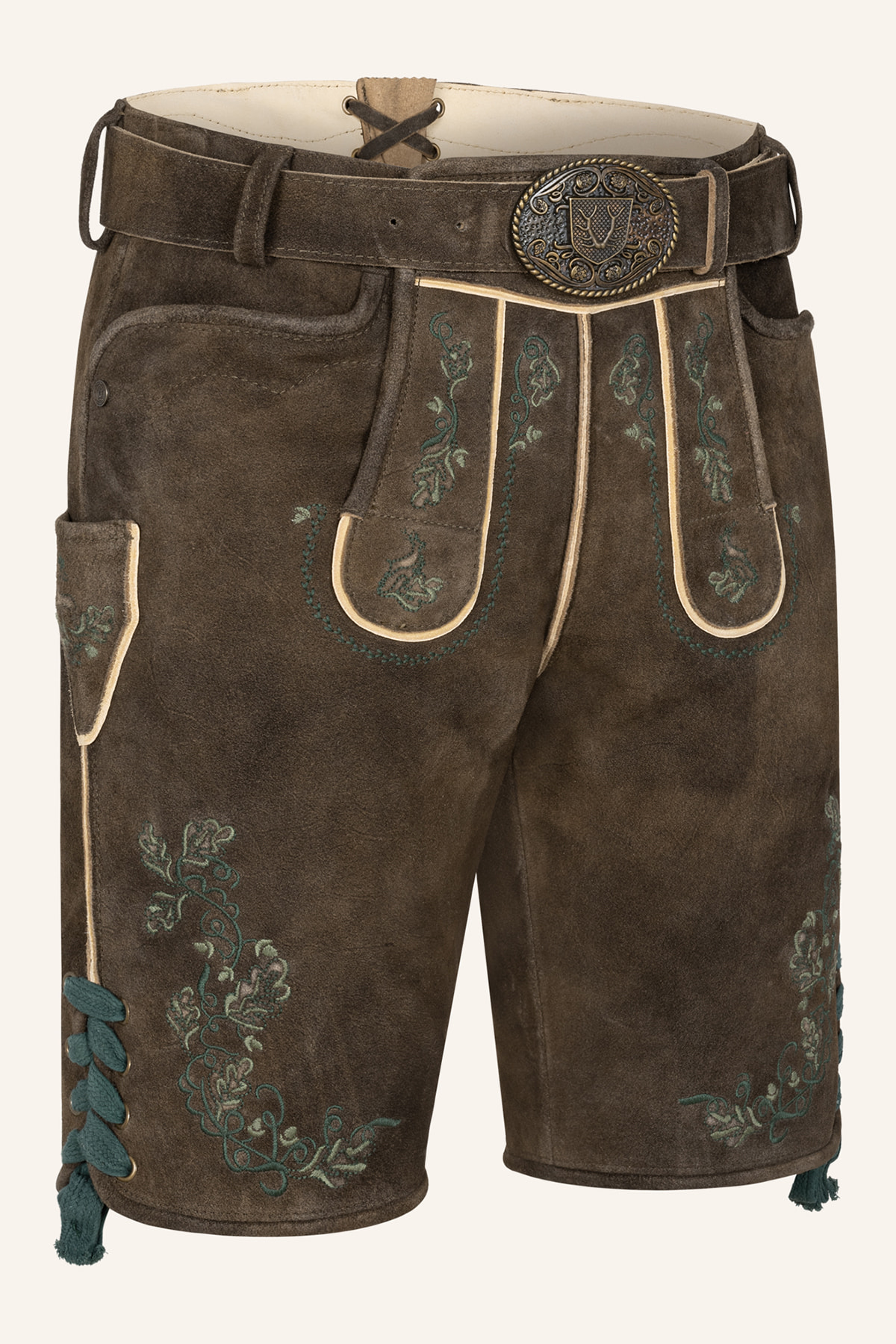 Lederhose Trever met riem