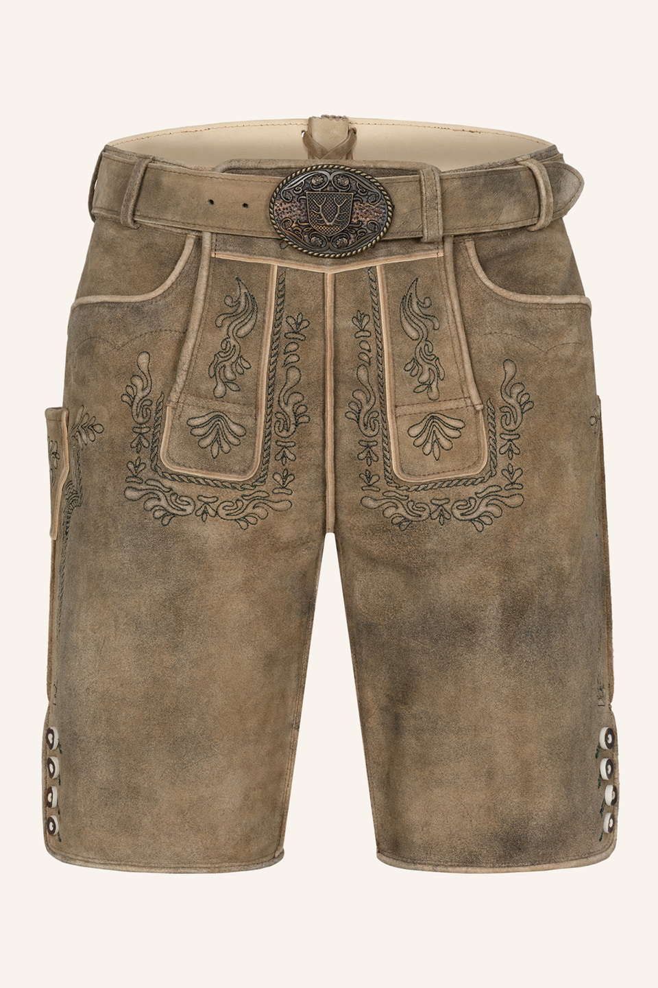 Lederhose Karim met riem