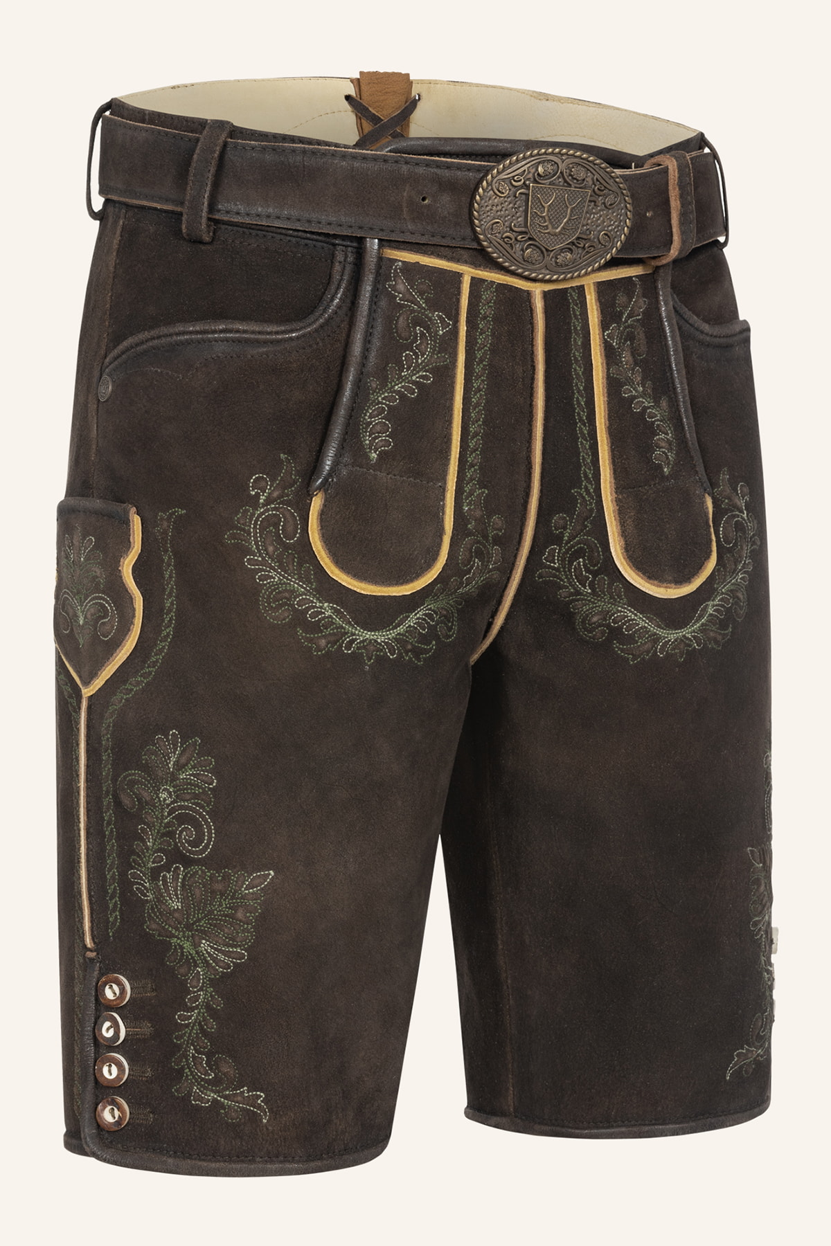 Lederhose Brandon met riem