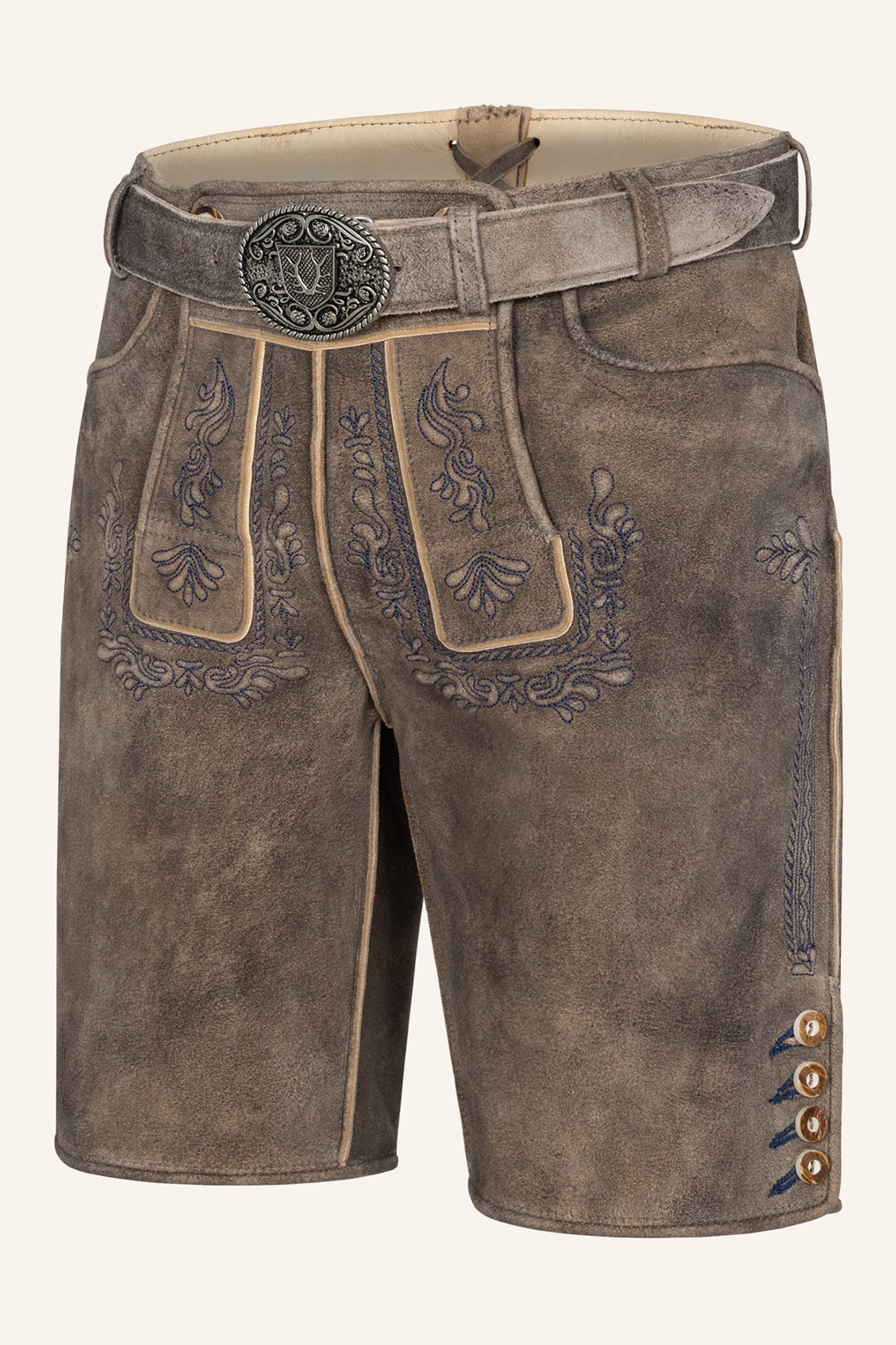 Lederhose Karim met riem