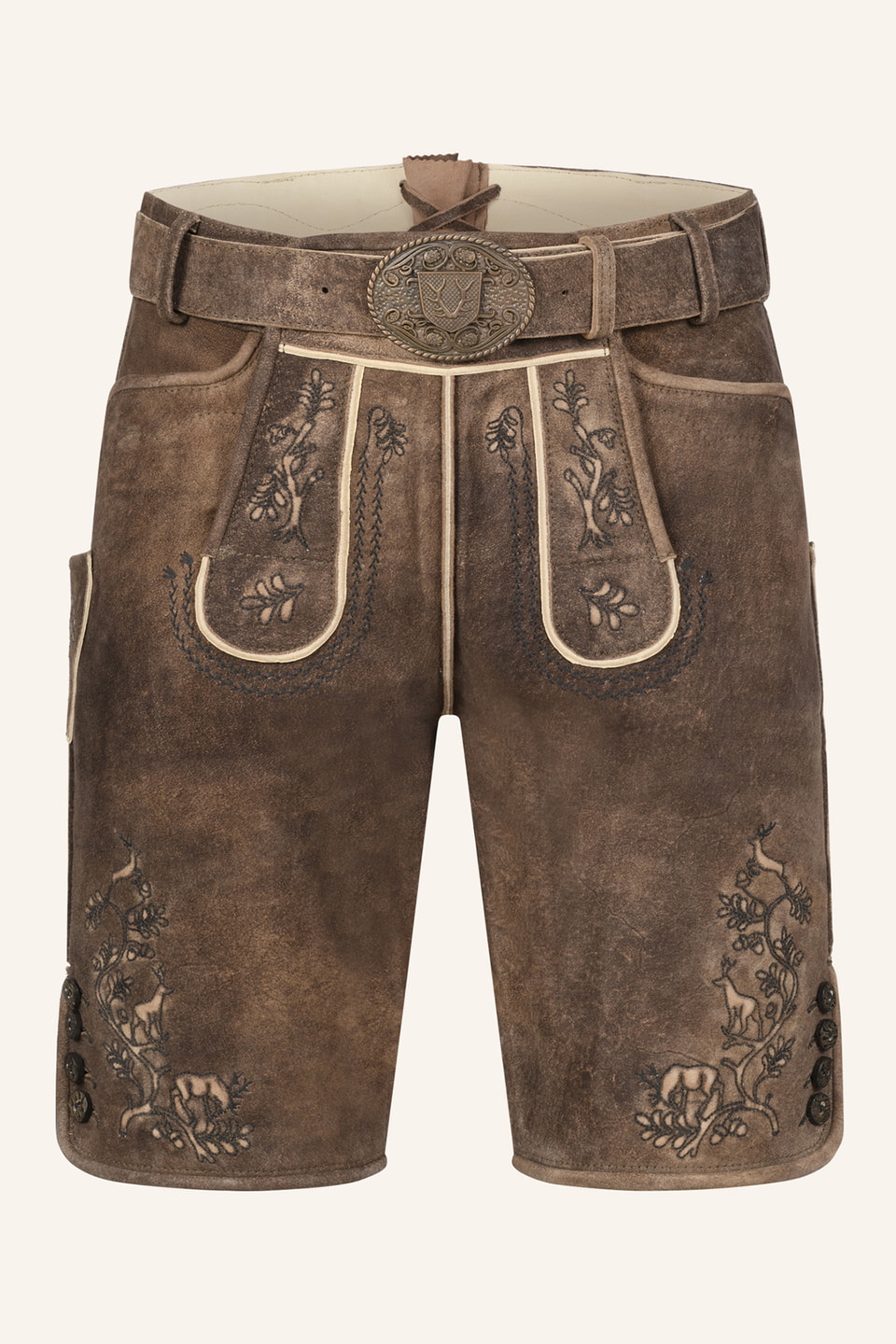 Lederhose Mischa met riem