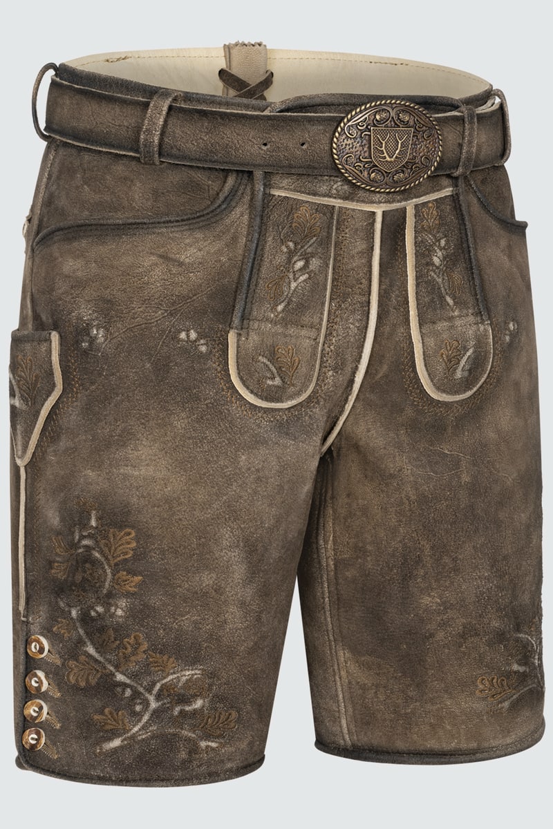 Lederhose Wanja met riem