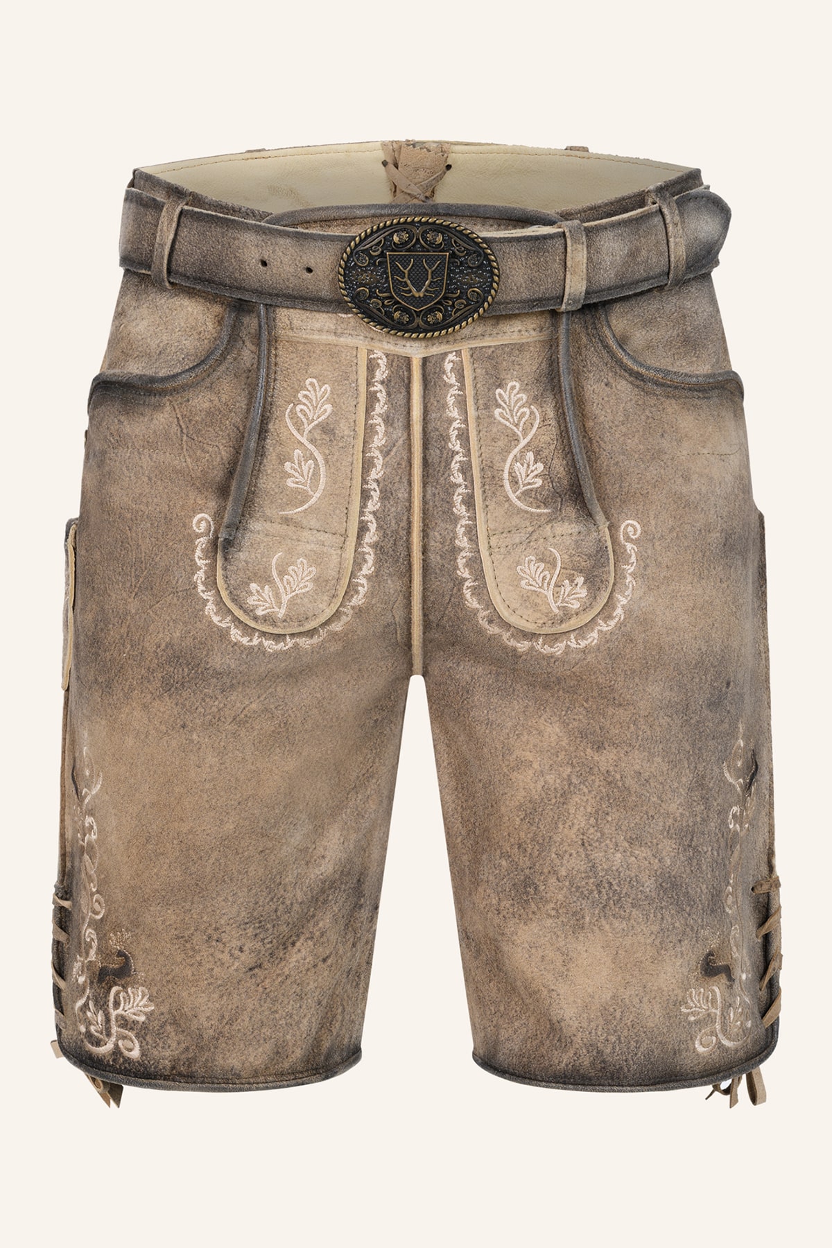 Lederhose Melo met riem