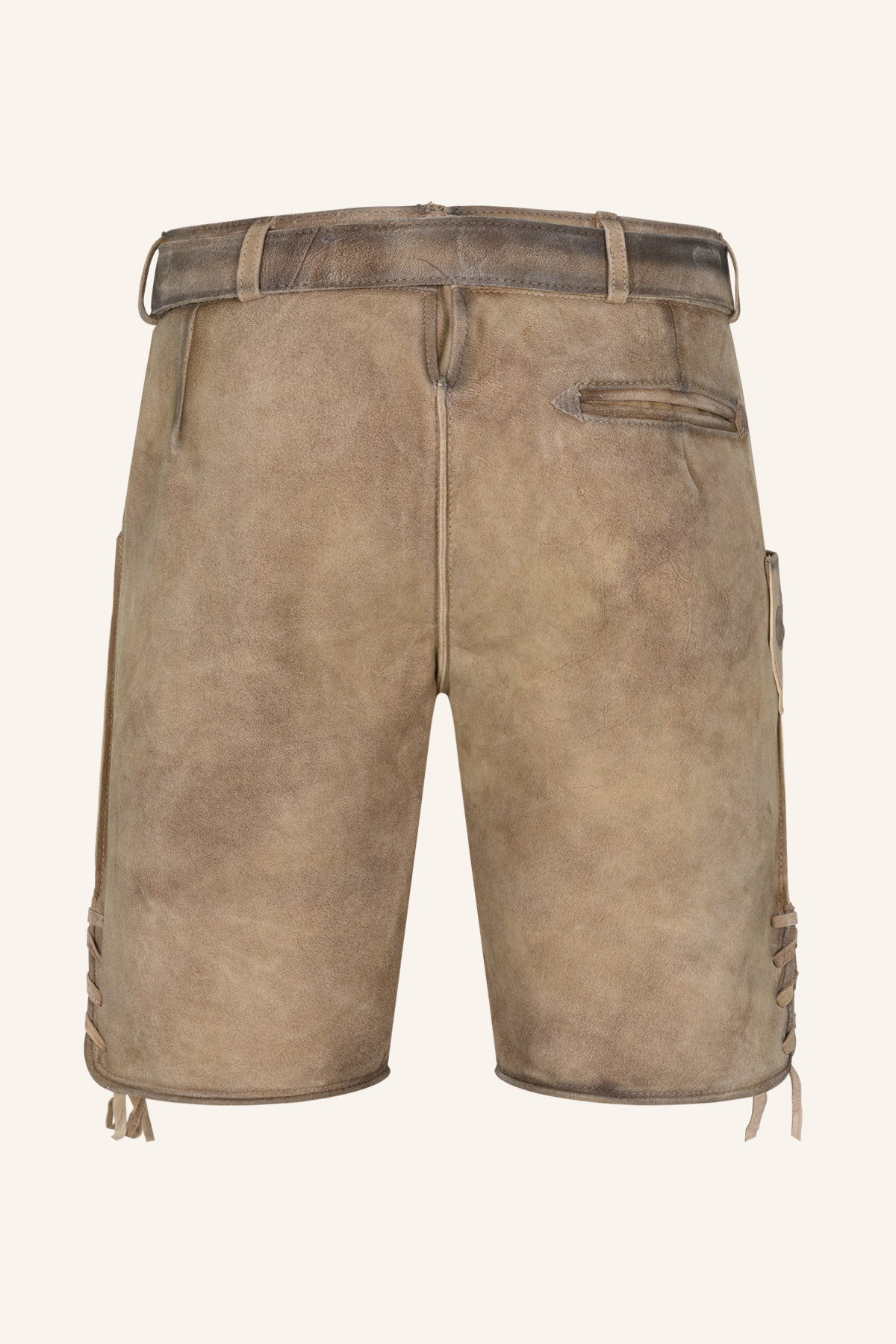 Lederhose Baldur met riem