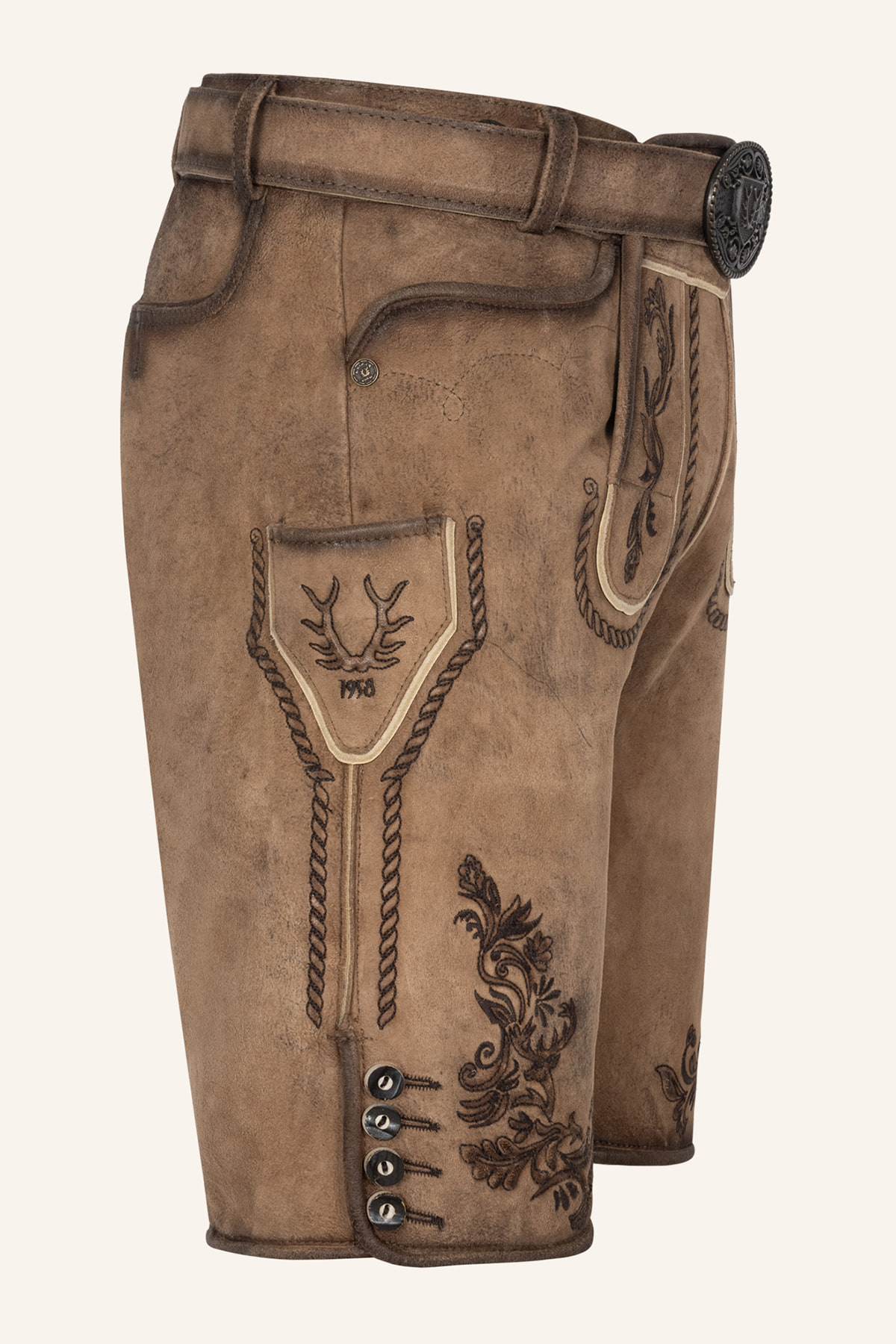 Lederhose Devian met riem