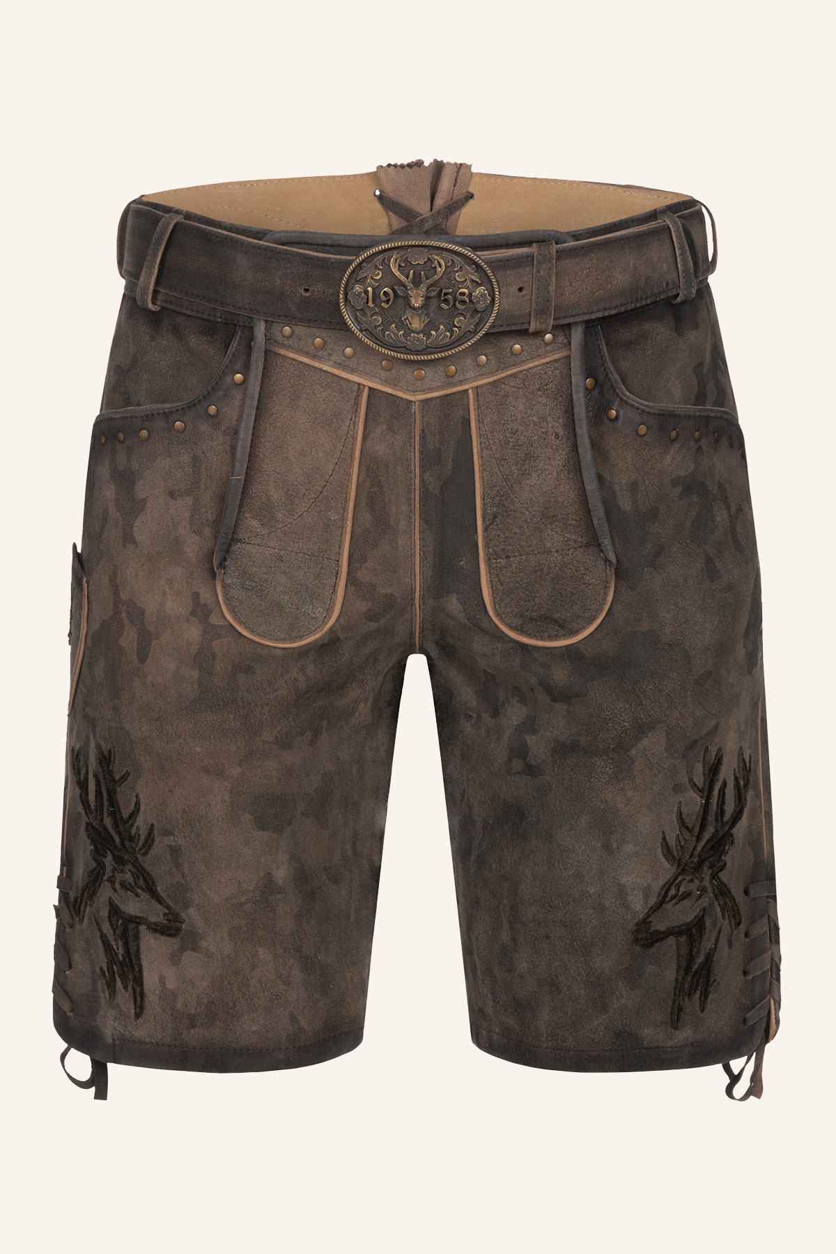 Lederhose Matze met riem