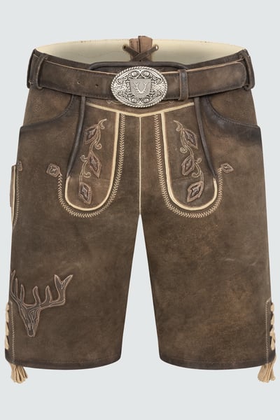Lederhose Werner met riem