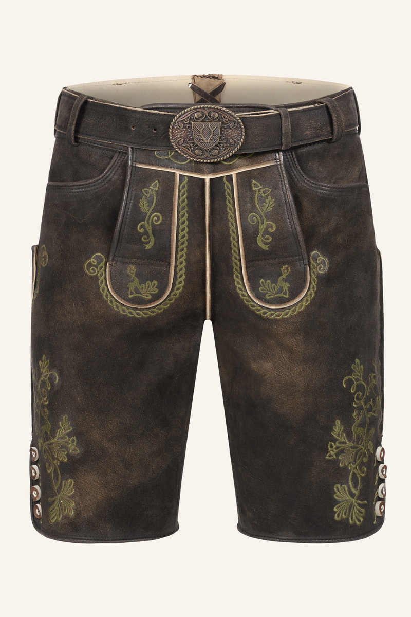 Lederhose Milian met riem