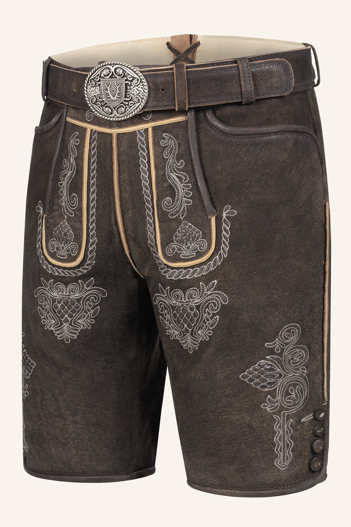 Lederhose Vinc met riem