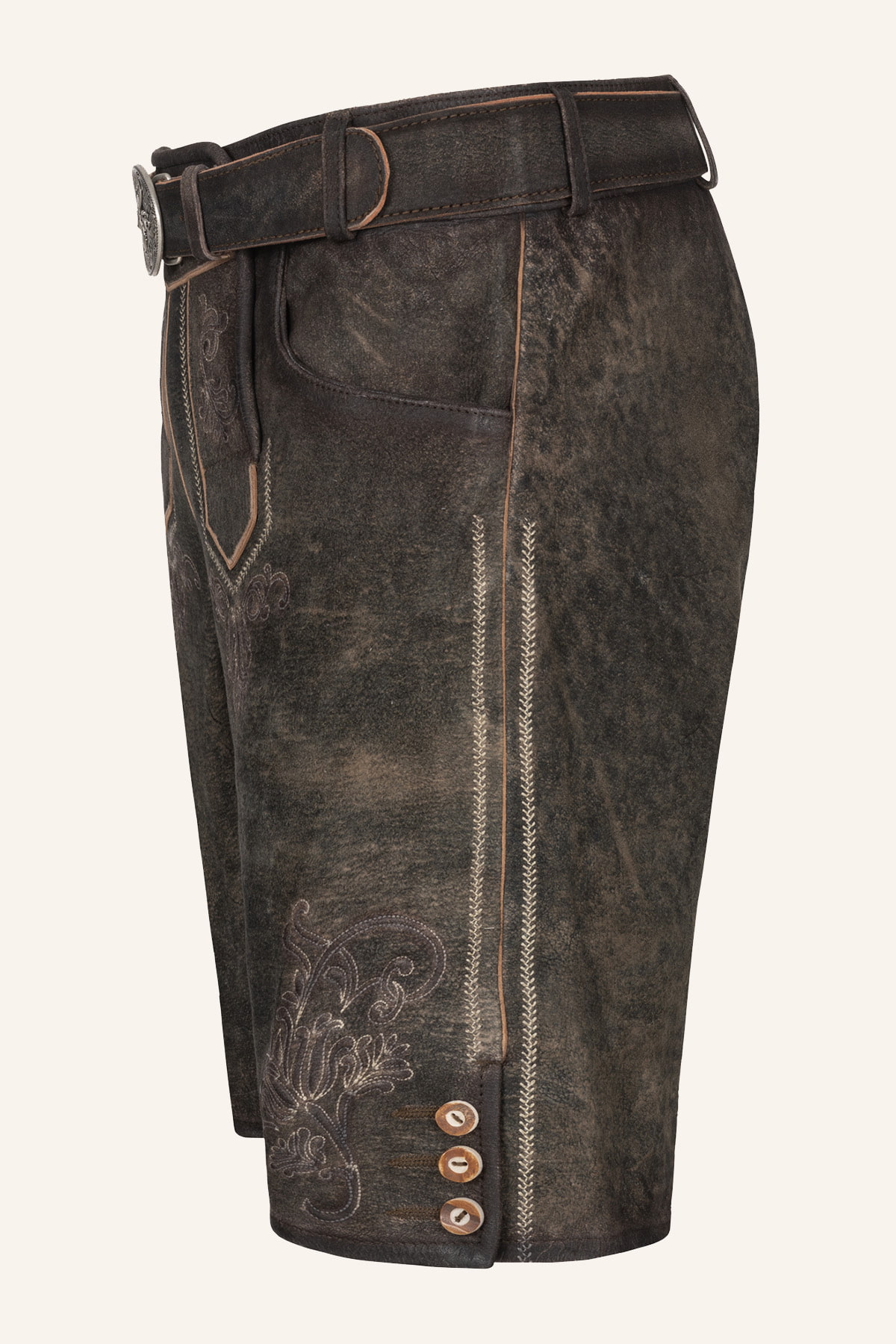 Lederhose Arijus met riem