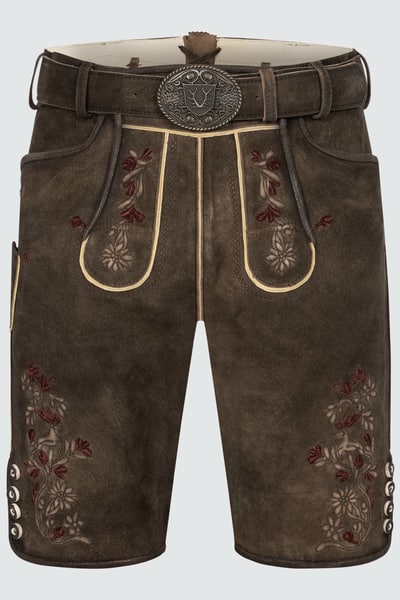 Lederhose Olivier met riem