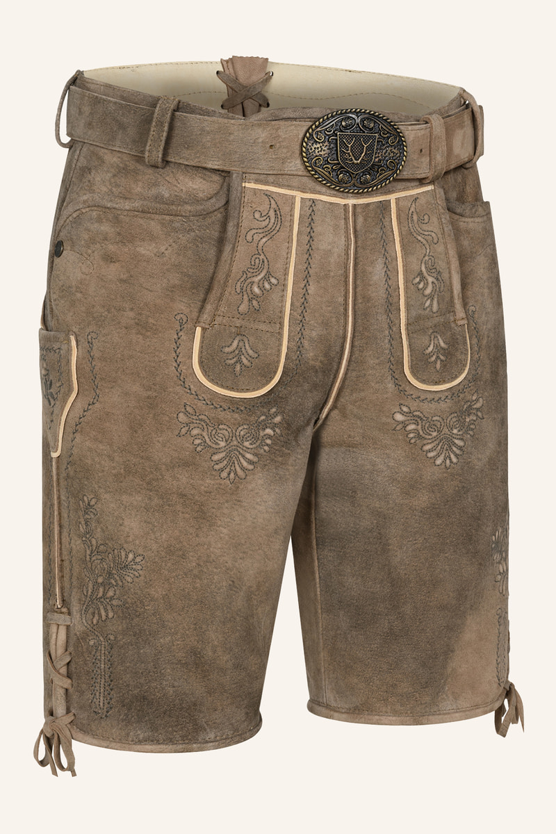 Lederhose Weston met riem