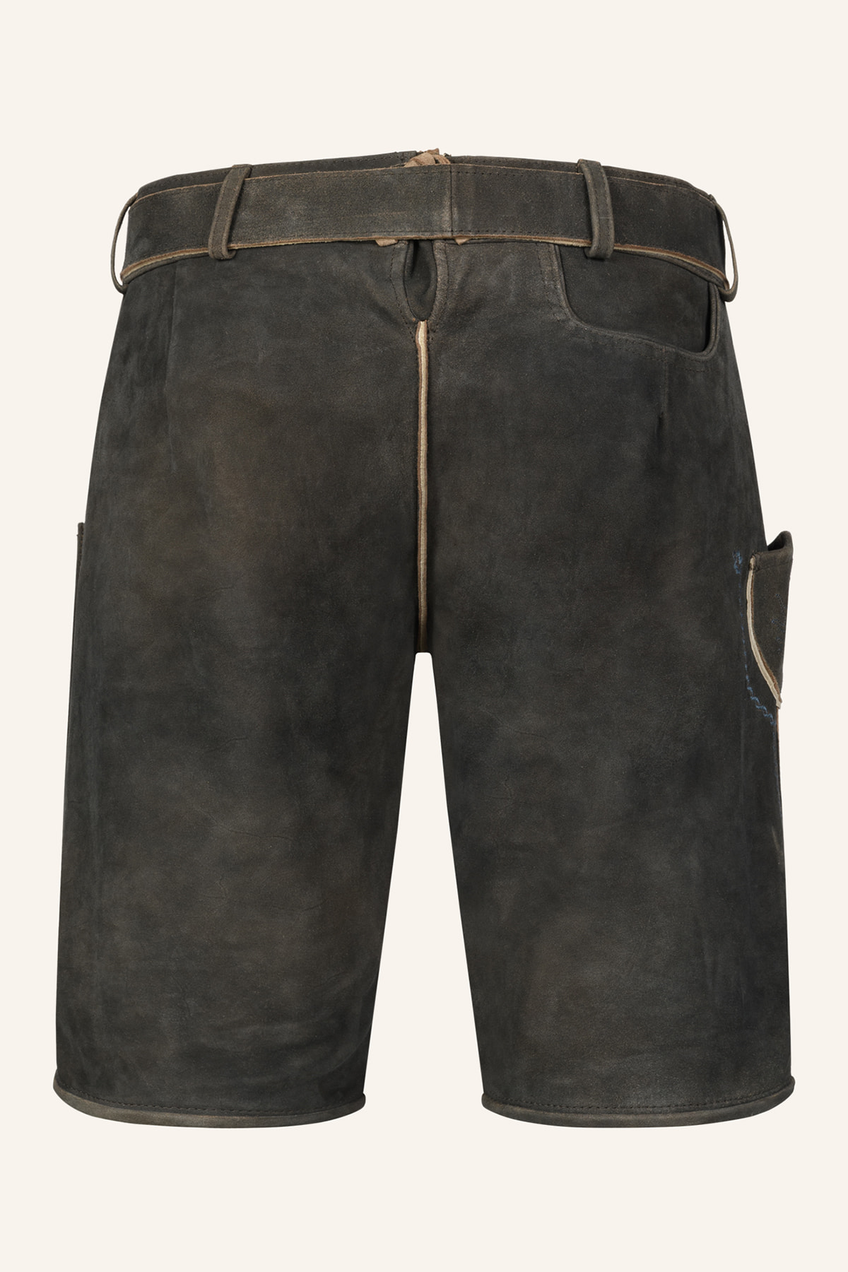 Lederhose Yanis met riem